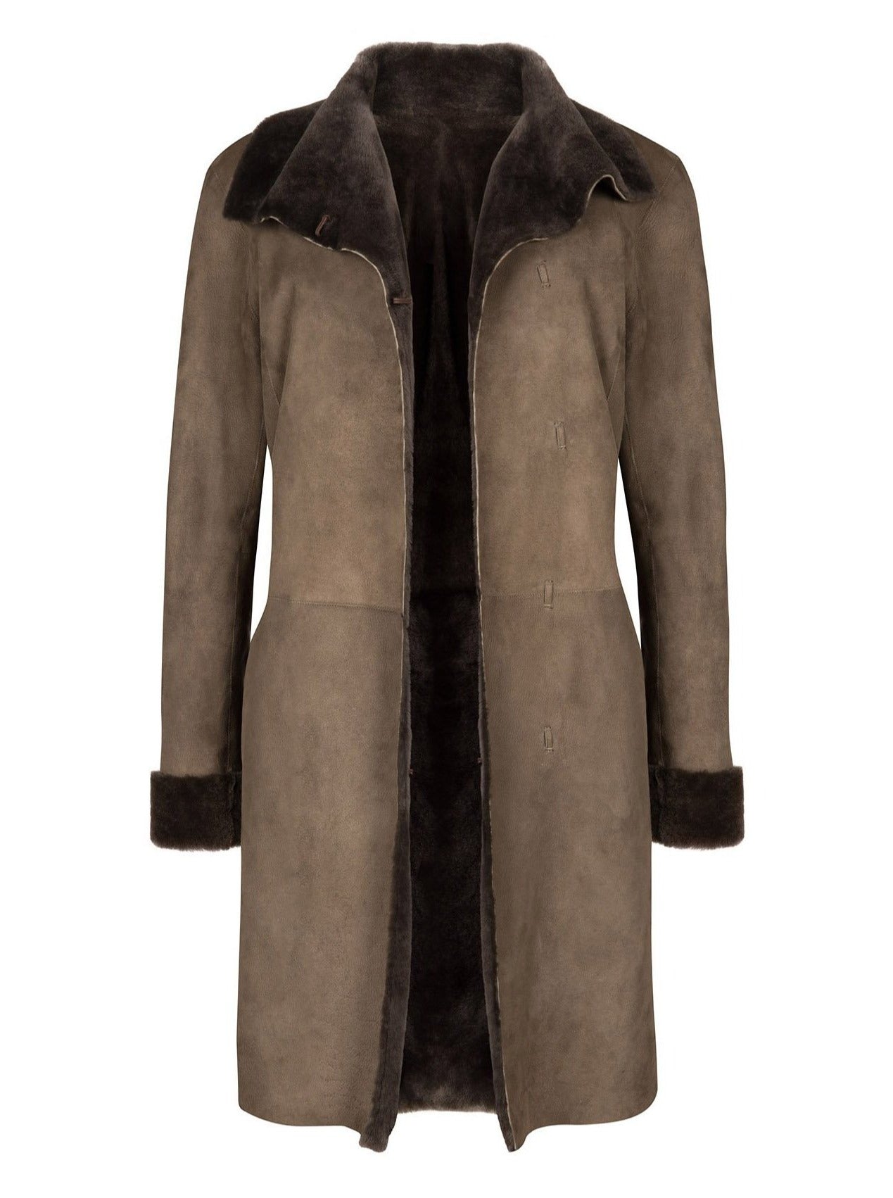 Windsor Long Shearling Coat